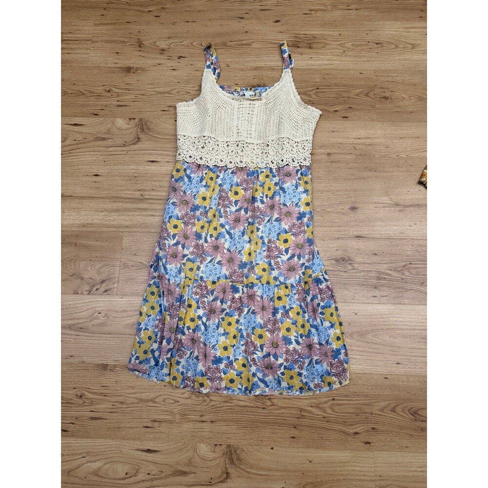 Cato Est. 1946 Floral Crochet Top Sundress